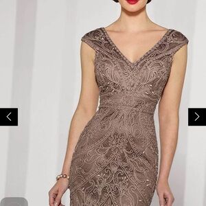 Cameron Blake formal gown - cappuccino. NEVER WORN